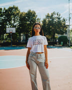 T-Shirt Crop Donna - She is mad but she is magic