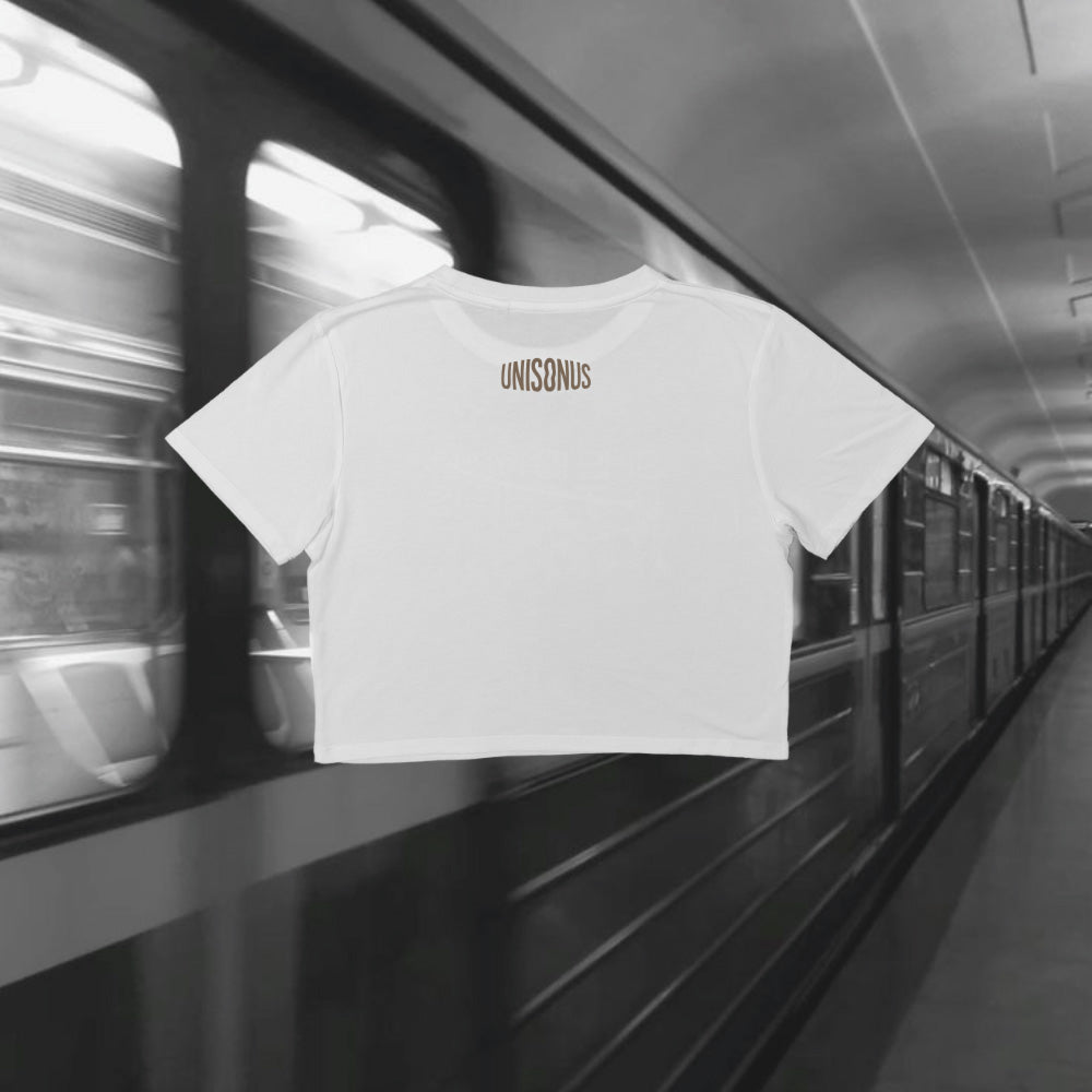 T-Shirt Crop Donna - She is mad but she is magic